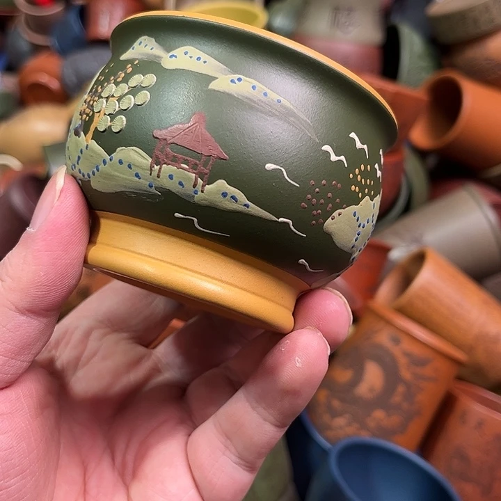 紫砂茶杯全手工紫砂主人杯