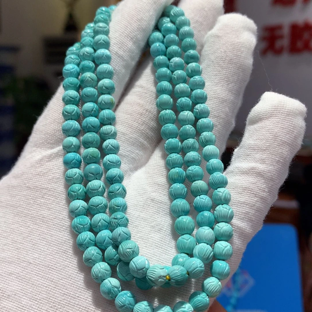 未镶嵌绿松石长链