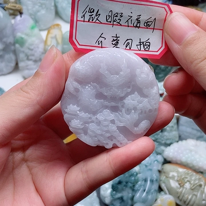 翡翠未镶嵌吊坠(不含链)1