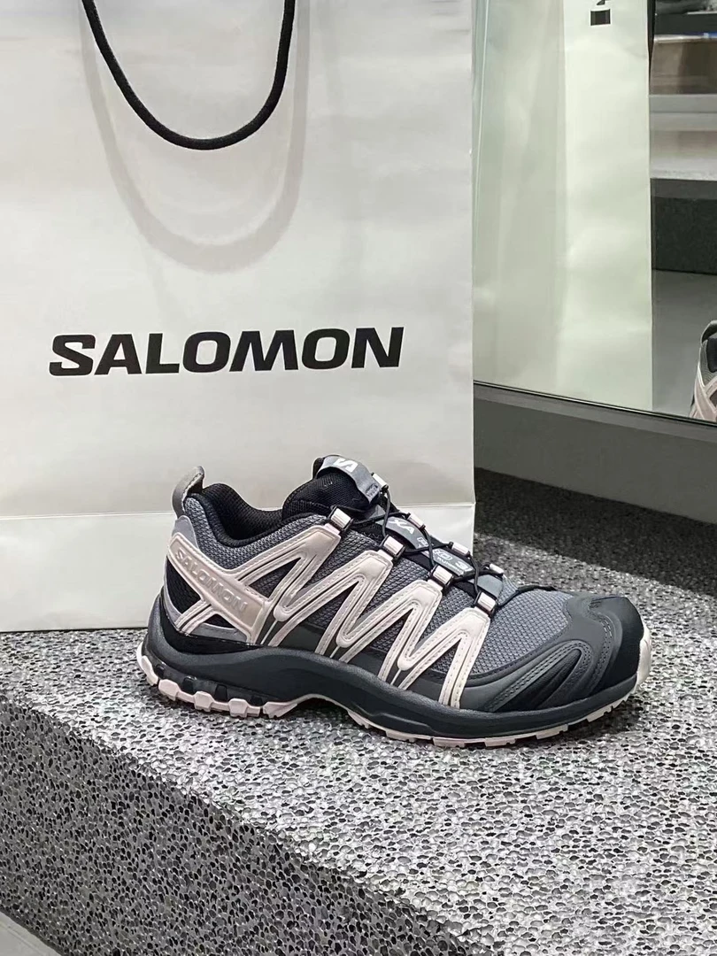 【8月新款】SALOMON萨洛蒙XA Pro 3D 低帮徒步鞋女款黑灰粉色491841