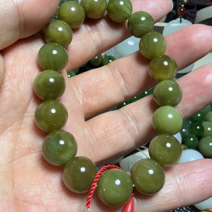 和田玉手串未镶嵌