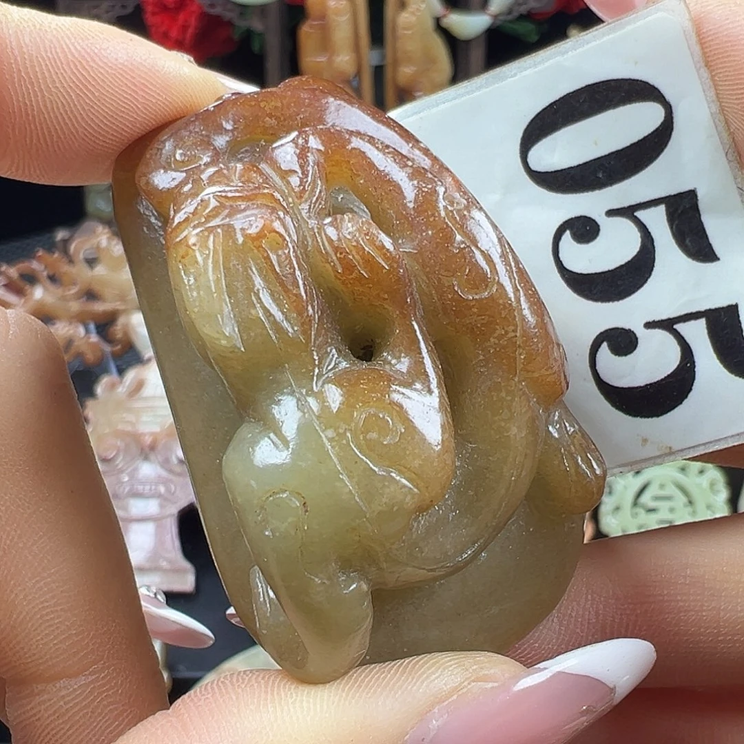 和田玉未镶嵌挂件