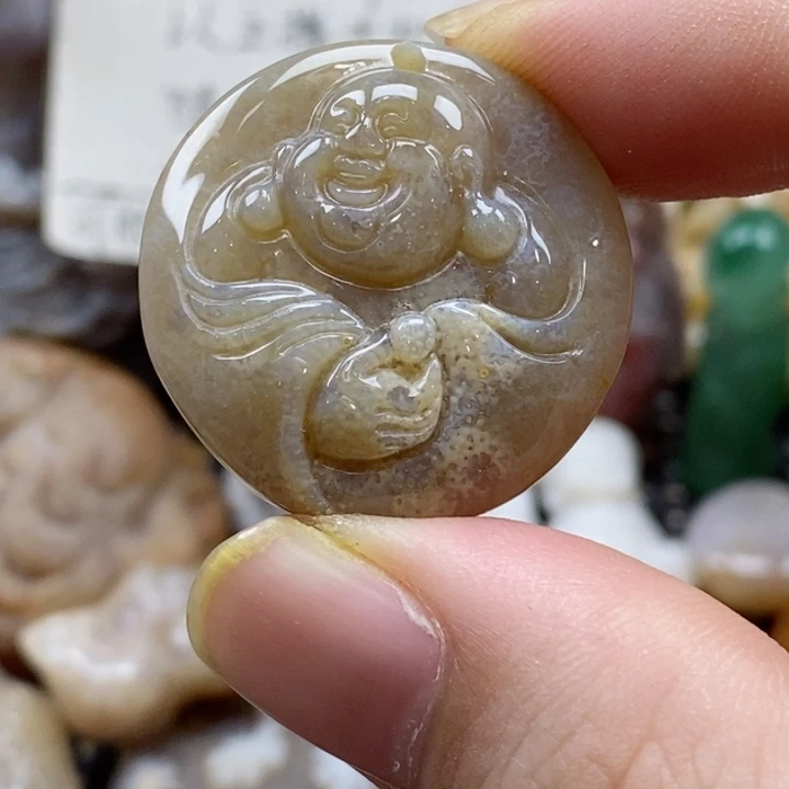 硅化珊瑚（珊瑚玉）颈饰未镶嵌小d吊坠