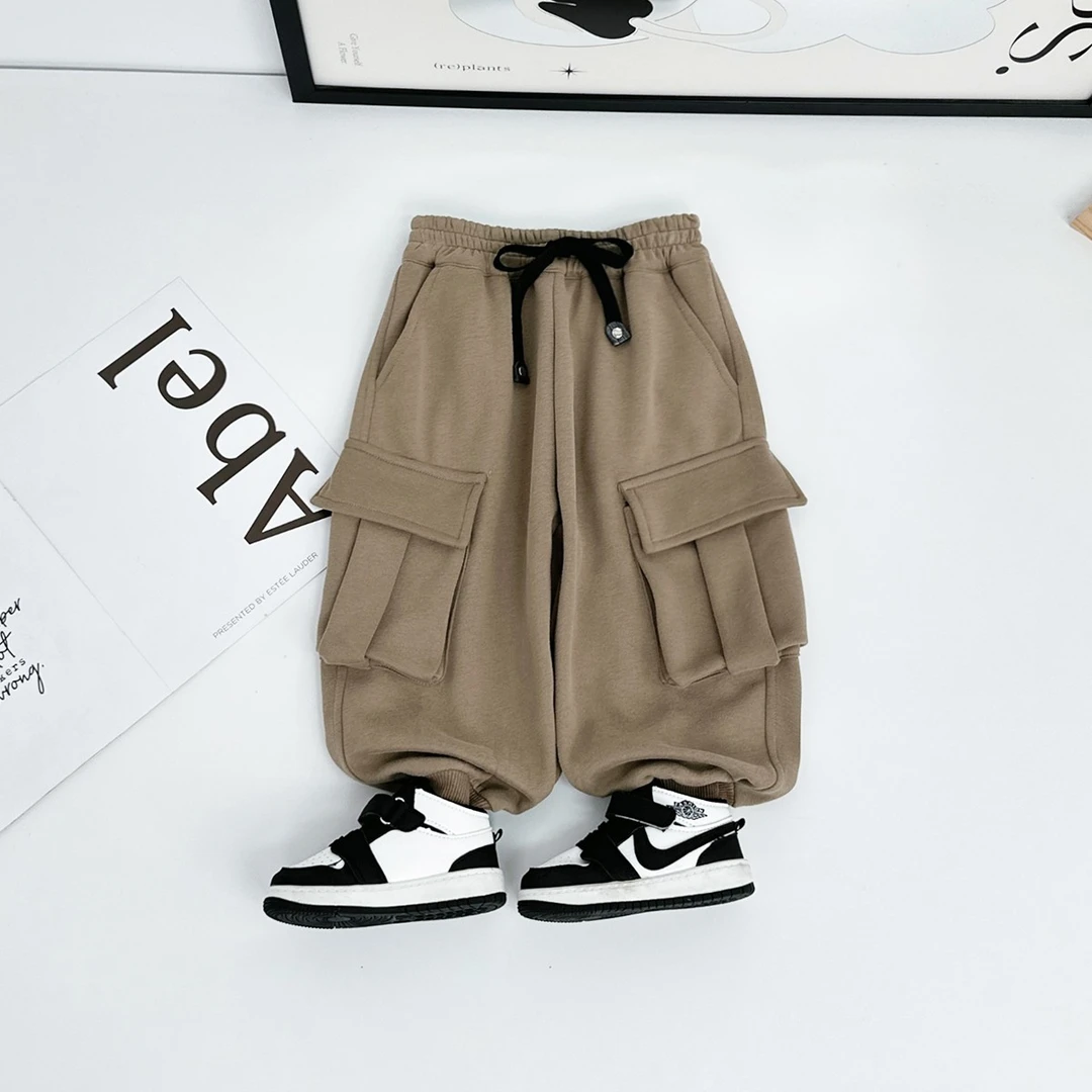 男童裤子春秋款儿童工装裤2025秋新款秋装 BDQ25116 悠悠童话童装