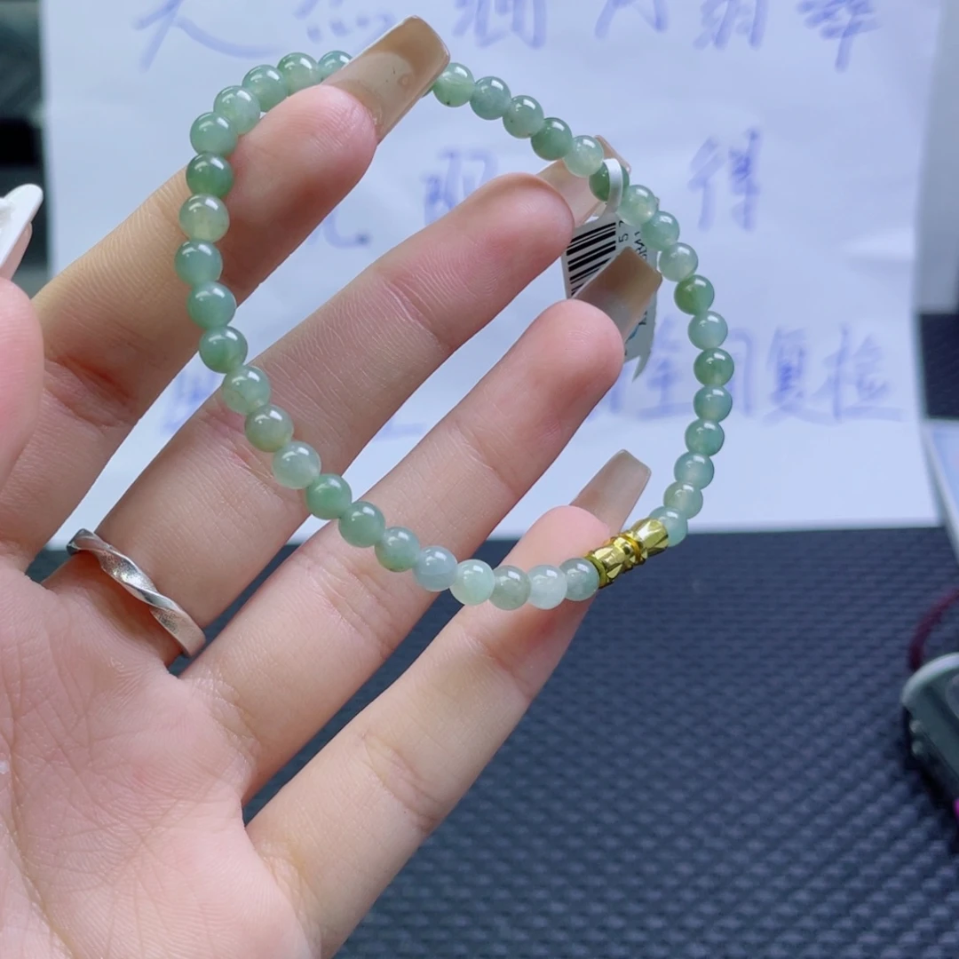 未镶嵌定制翡翠珠串