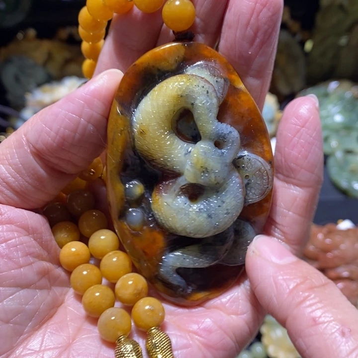 岫玉岫玉吊坠未镶嵌