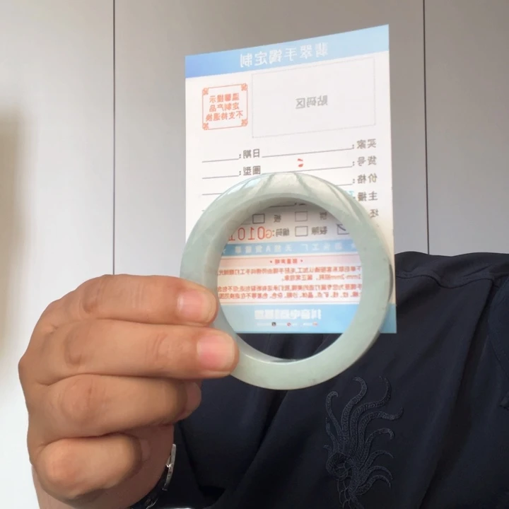 定制翡翠未镶嵌54-61正圈天然翡翠手镯