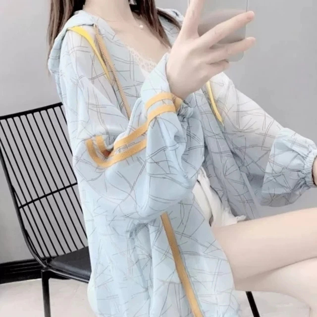 户外透气防晒衣女夏季韩版宽松大码女装冰丝薄款休闲防晒服外套潮