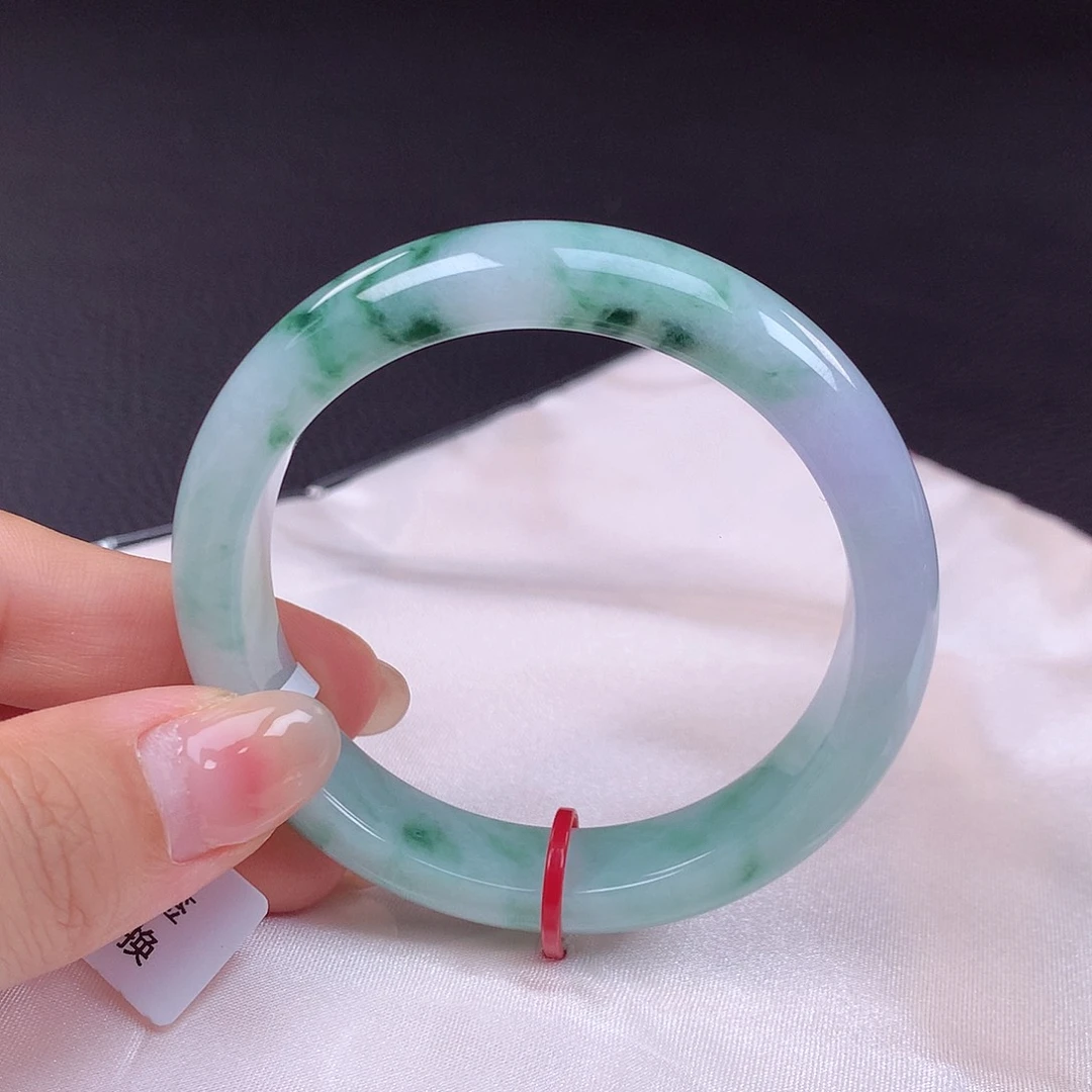 翡翠手镯未镶嵌53圈口437031