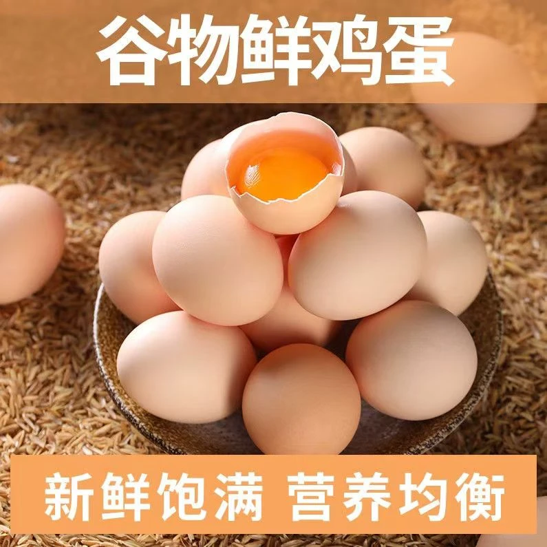 50枚正宗农家散养新鲜鸡蛋谷物喂养鸡蛋