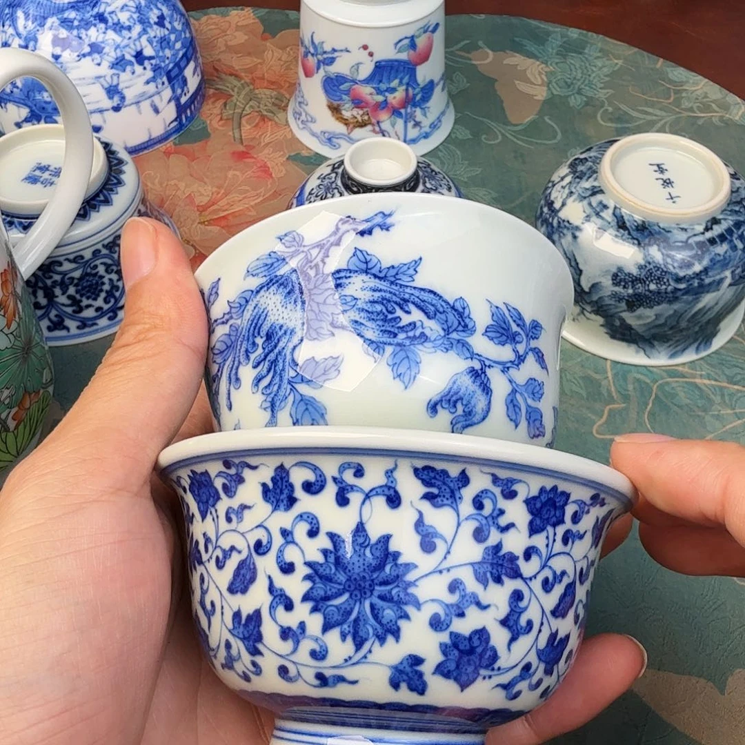 赵***哥现代景德镇全手工全手绘茶具