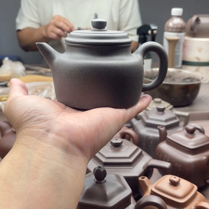 茶壶紫砂剑流德中，清灰泥
