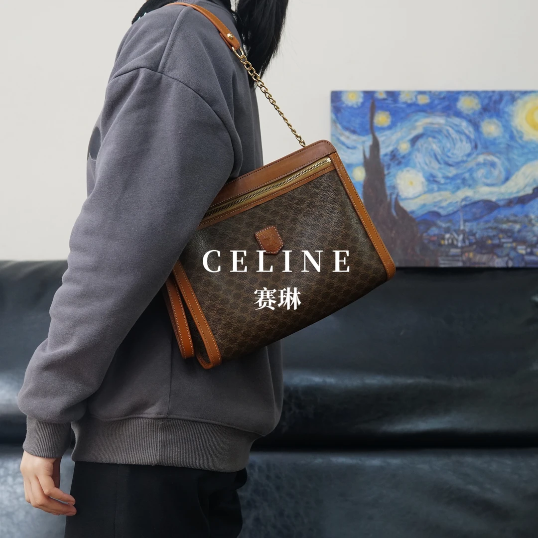 95新 Celine/思琳 老花斜挎包/FC02508065/8065
