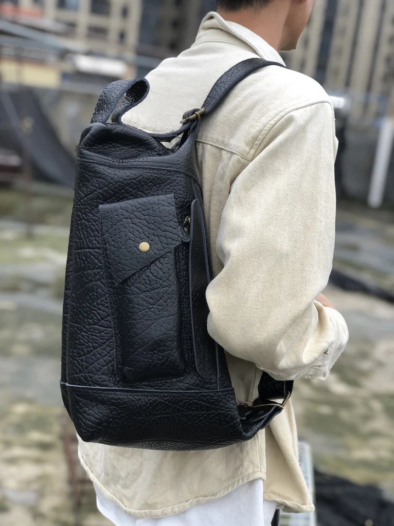 单肩男运动拉链复古通用胸包手机包腰包时尚潮流多功能2329#