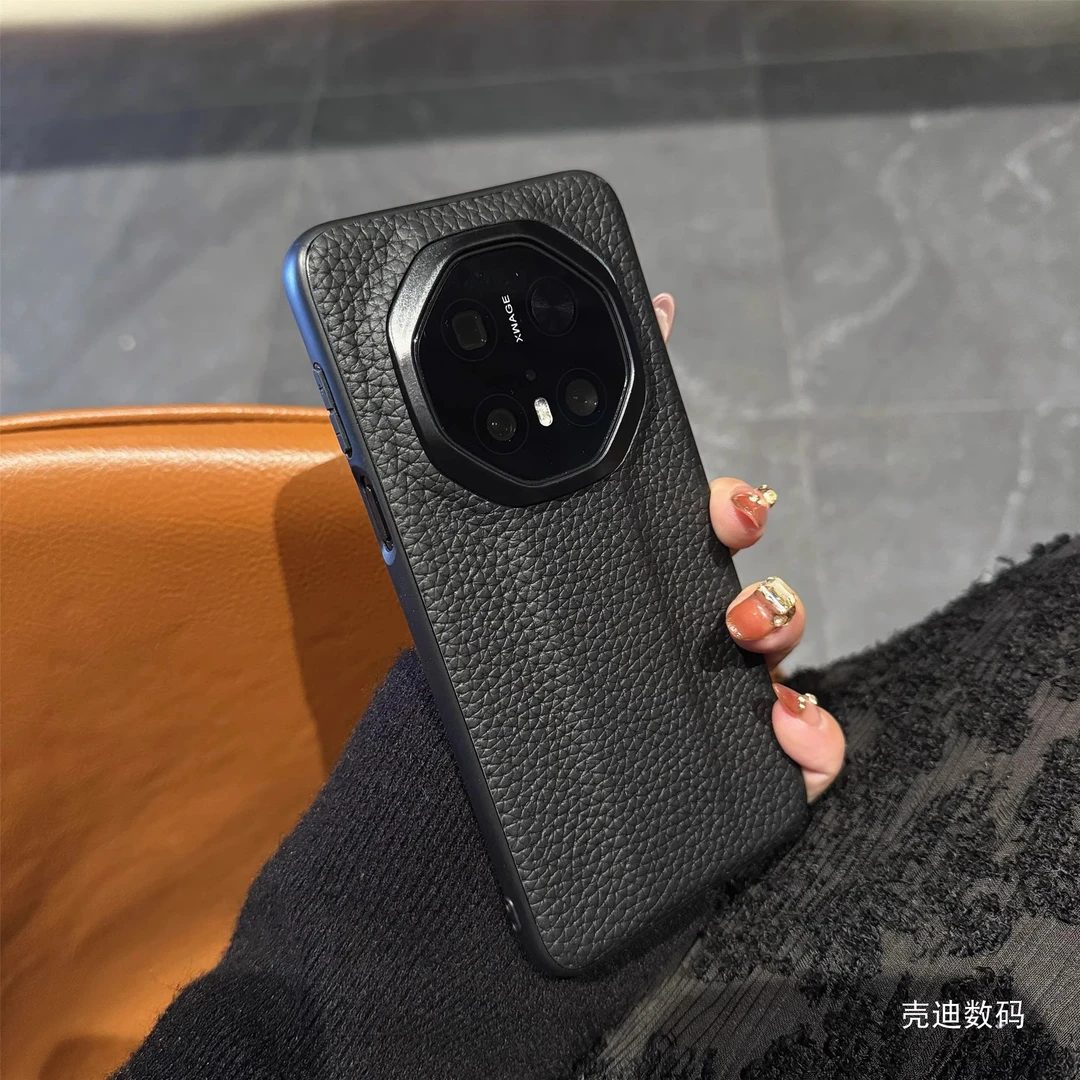 适用华为mate70rs真皮非凡大师大孔镜头防摔保时捷商务高档奢华壳