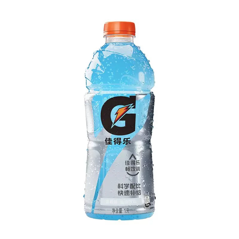佳得乐功能性运动饮料1L*4瓶（超大瓶）丨 保质期到明年2月份