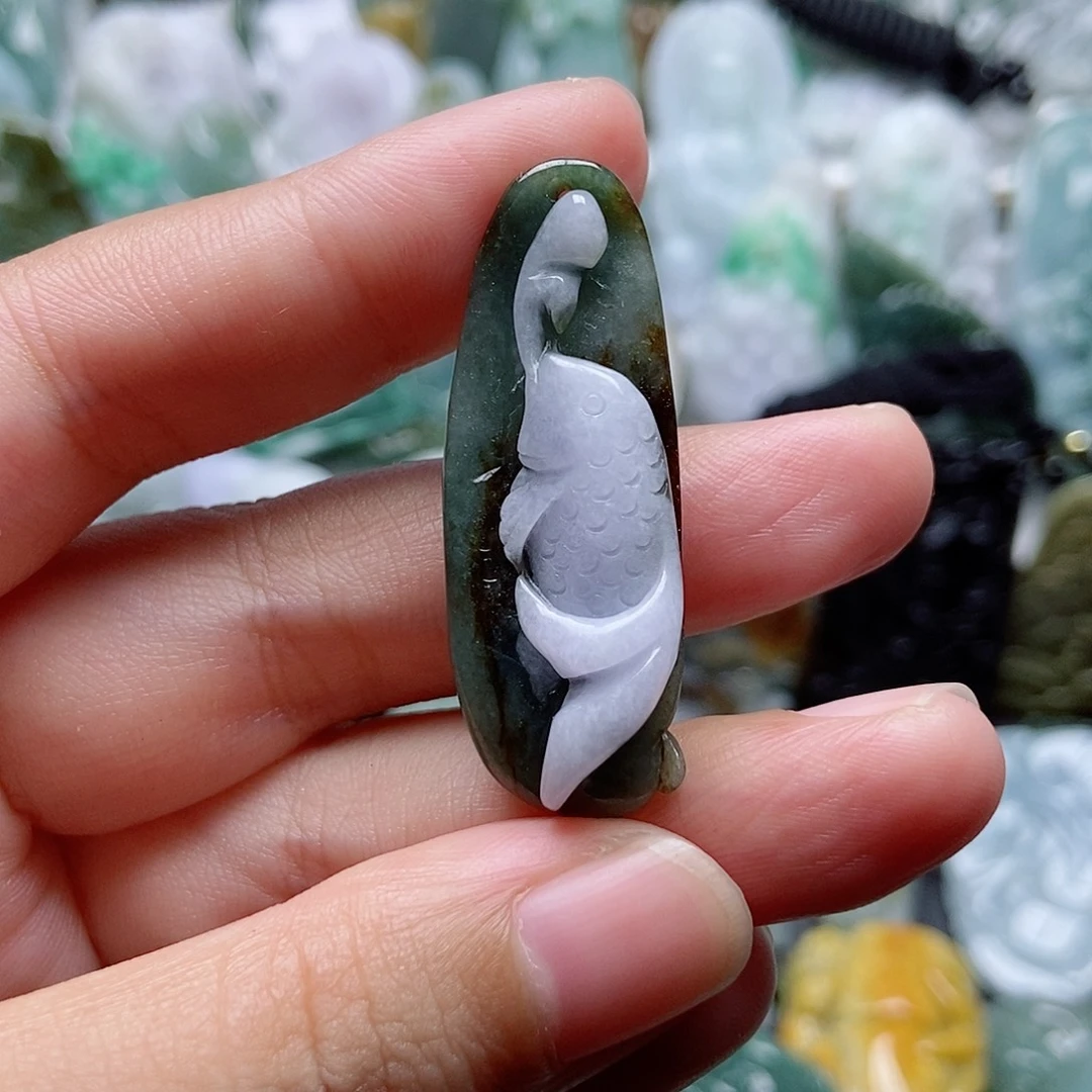 翡翠未镶嵌颈饰翡翠