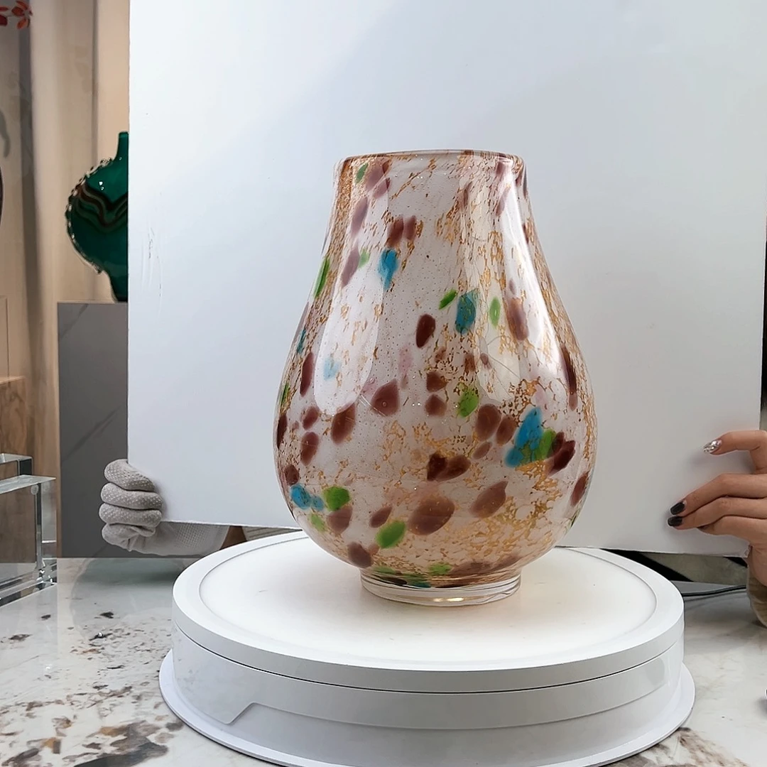 茶盏琉璃水晶花瓶