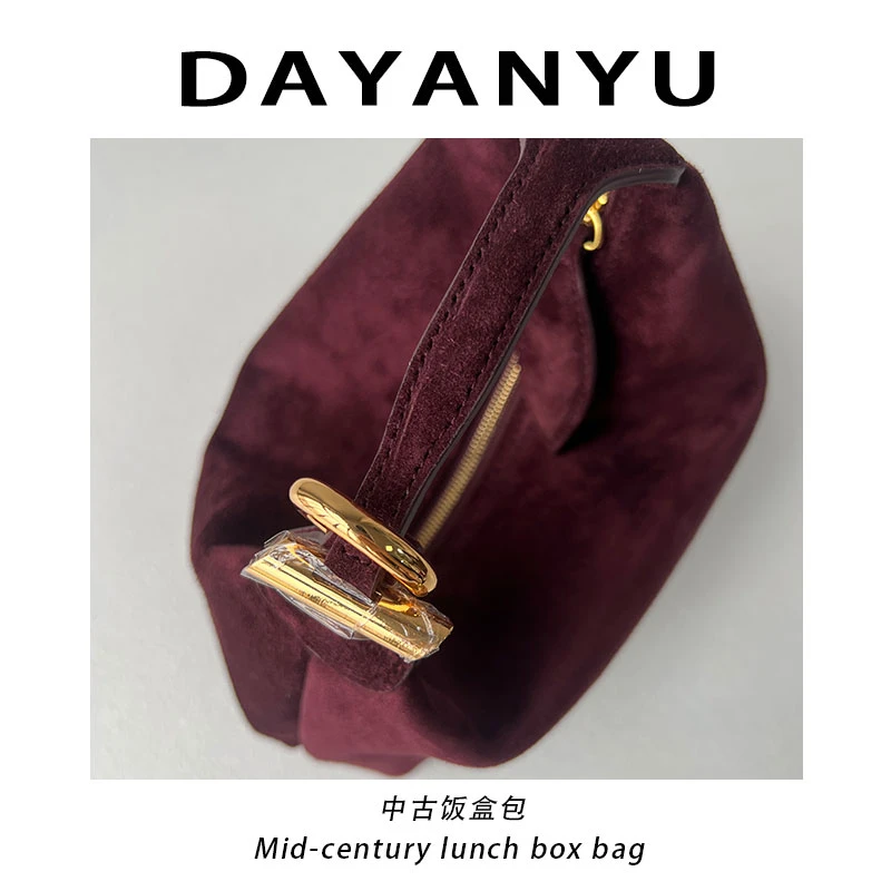 【中古 饭盒包】包包女款爆款2025新款头层真皮单肩斜挎包