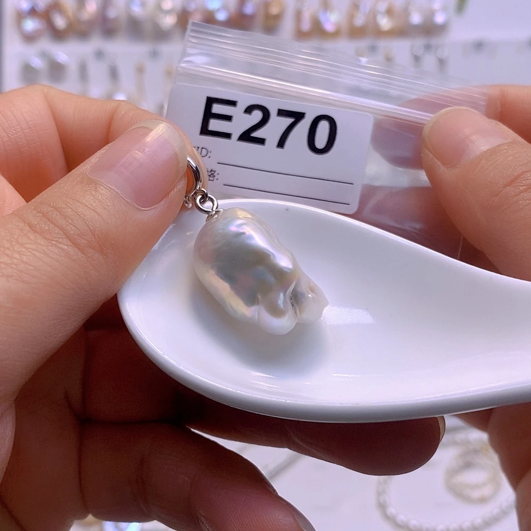 淡水珍珠颈饰银S925镶嵌