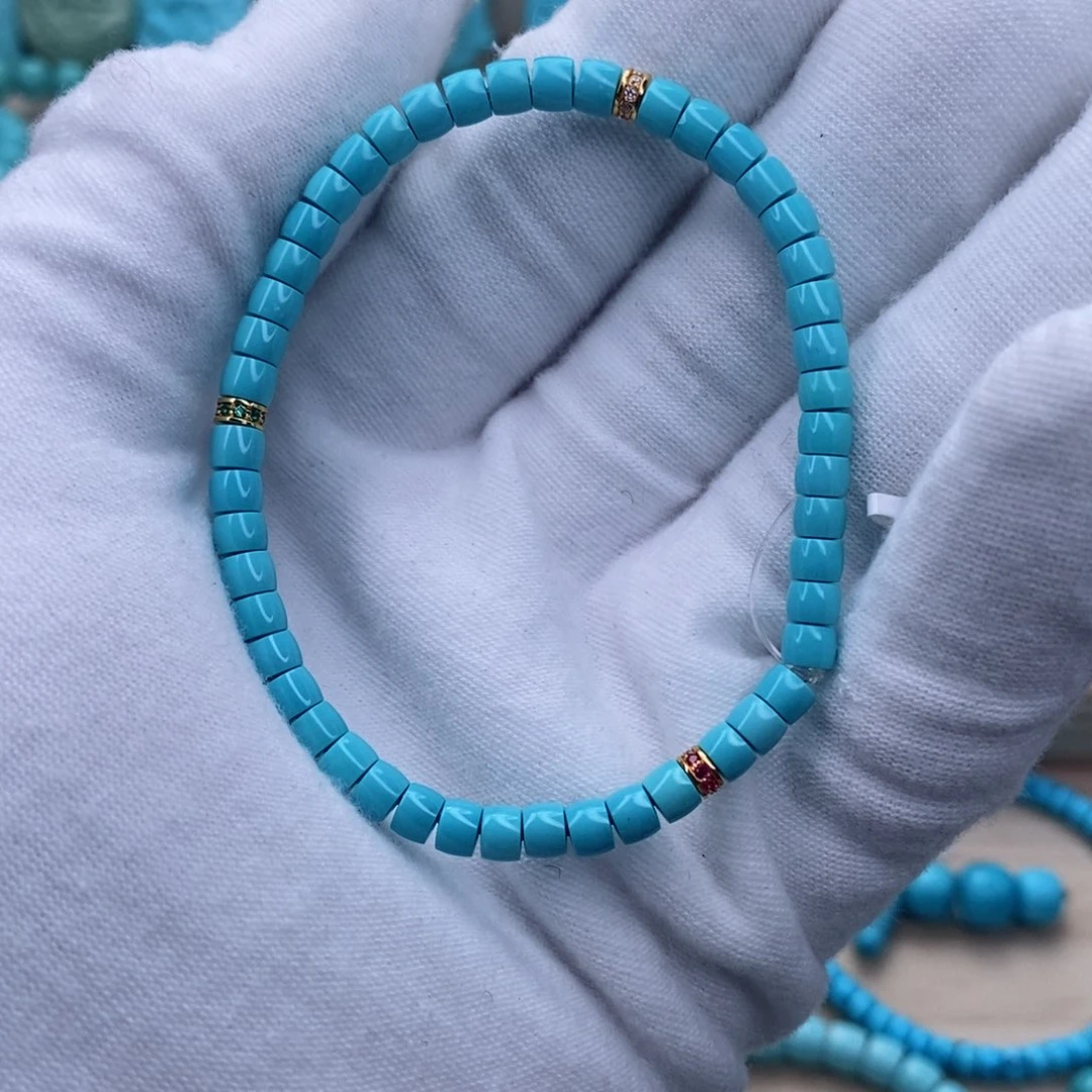 绿松石珠宝奇石未镶嵌菁*H