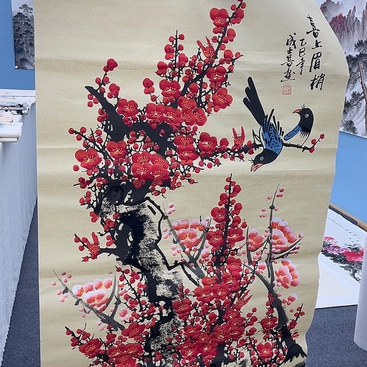 国画宣纸手绘国画作品