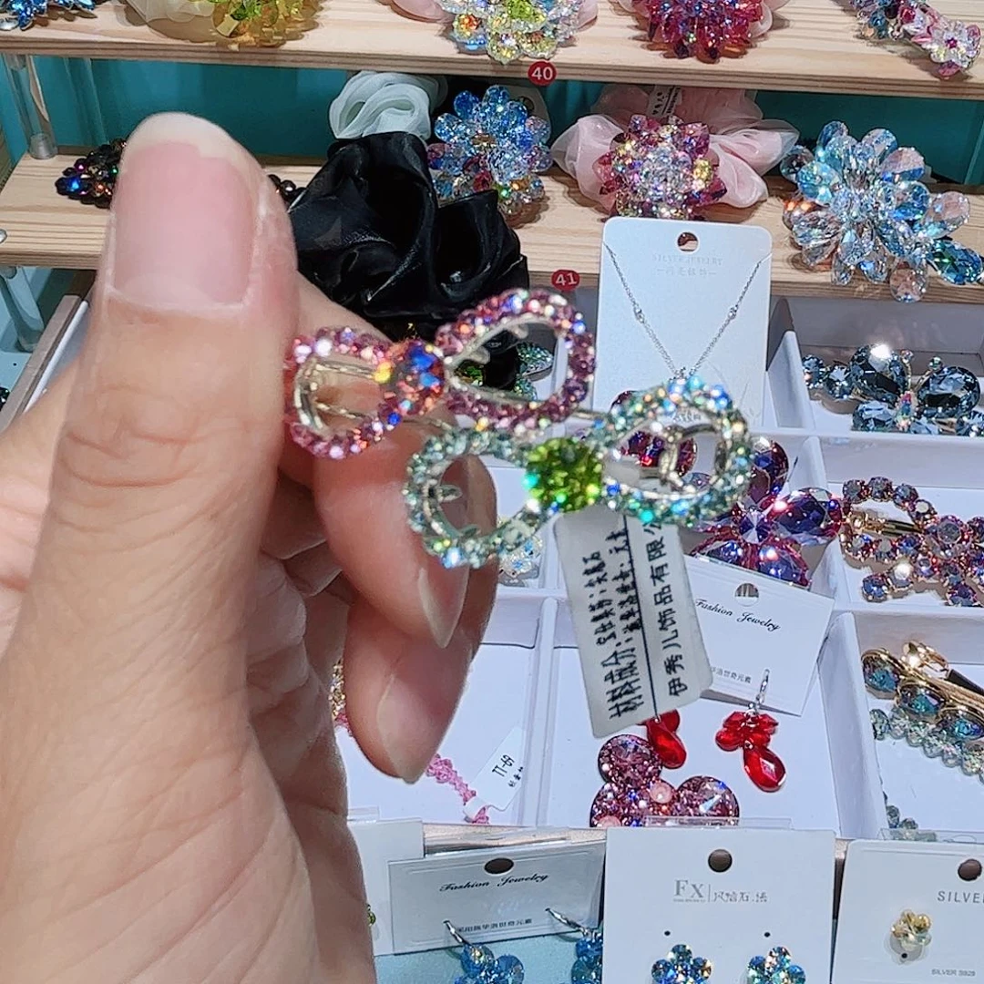 布艺铁合金胖*嘟发夹固定