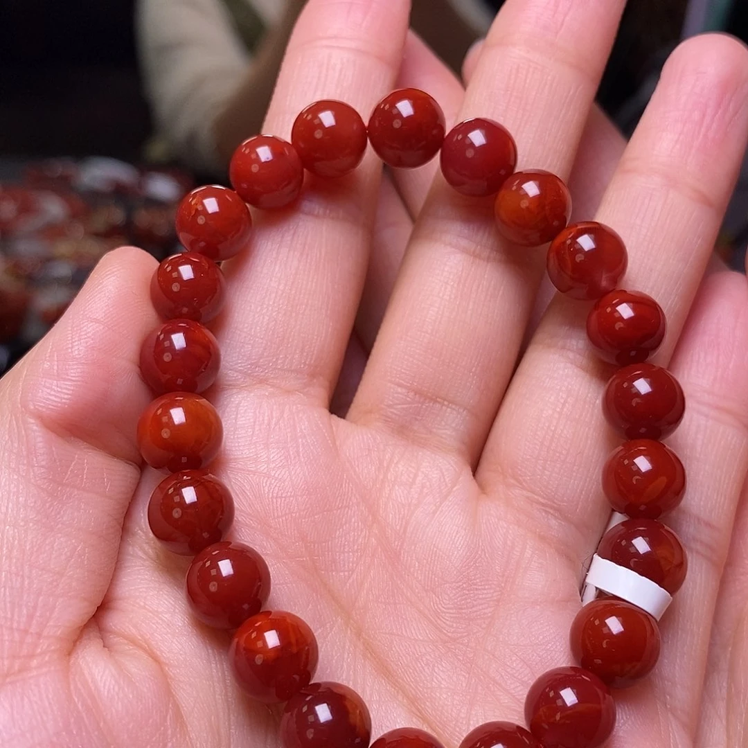 南红玛瑙单圈9m m未镶嵌拾*