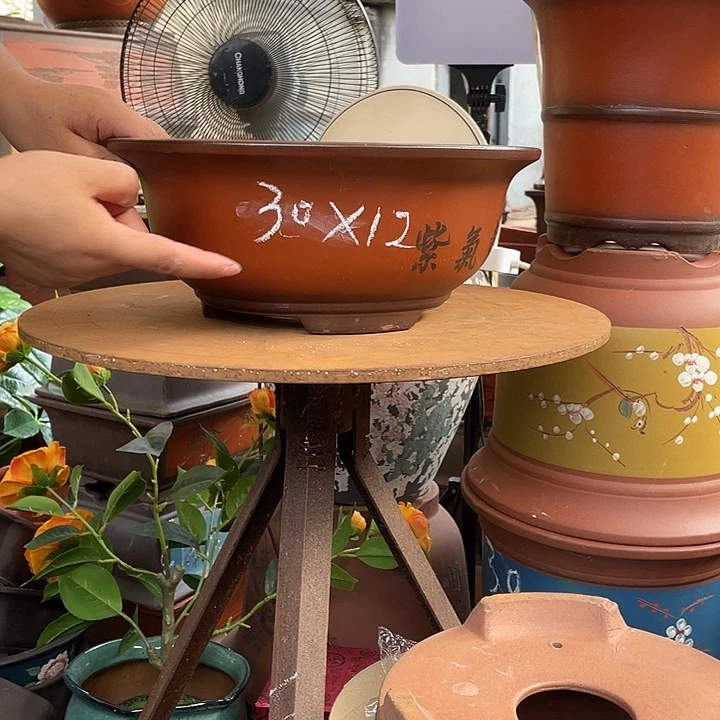 1**34个30小红花盆紫砂花盆