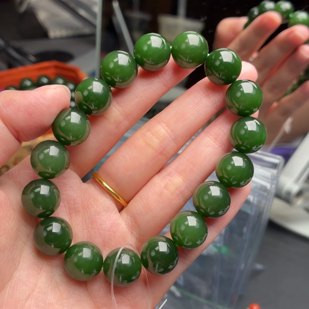 和田玉（碧玉）未镶嵌手串