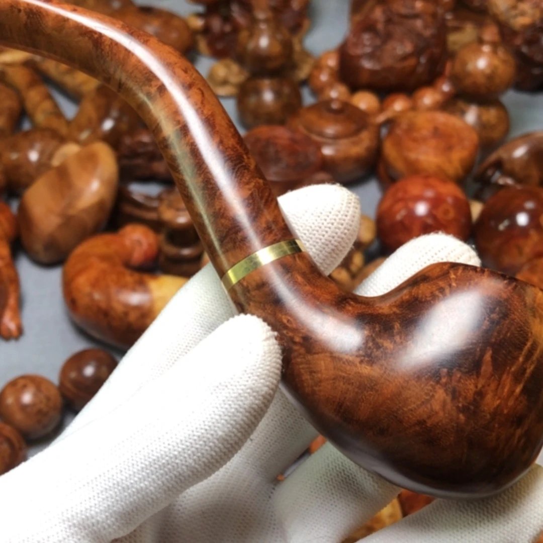 【闪购商品】木余*明麻梨疙瘩火琉璃手把件