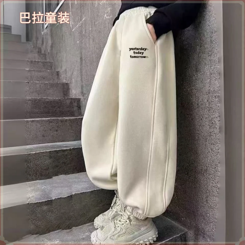 巴拉巴拉云朵【断码】女童运动裤春装儿童外穿休闲长裤2025新款韩版