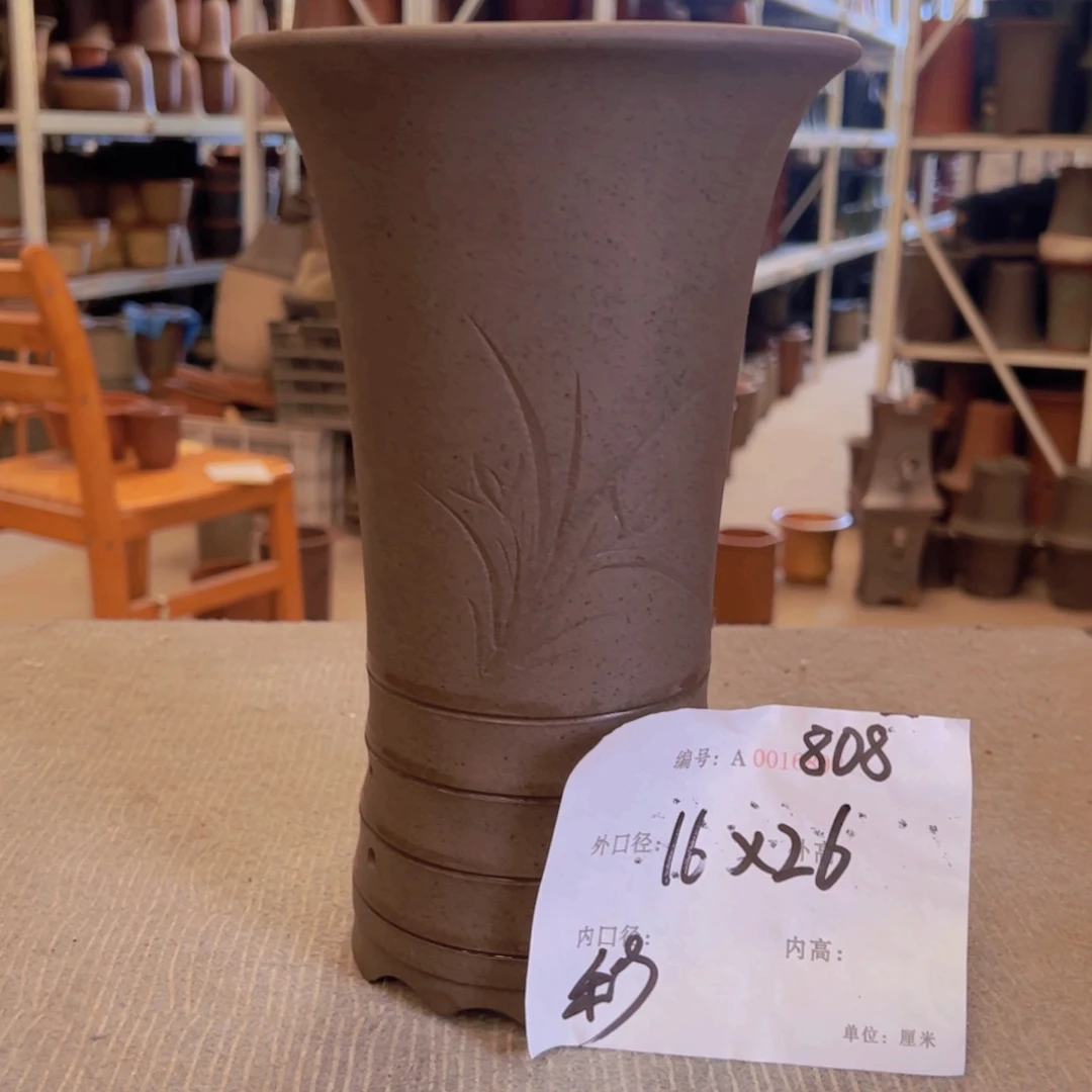 紫砂花盆紫紫砂盆