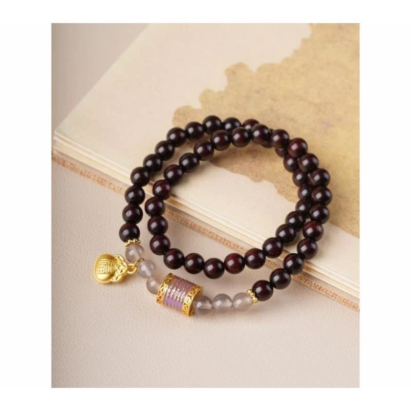 S 0132 精品非洲紫檀0.6双圈（无礼盒)