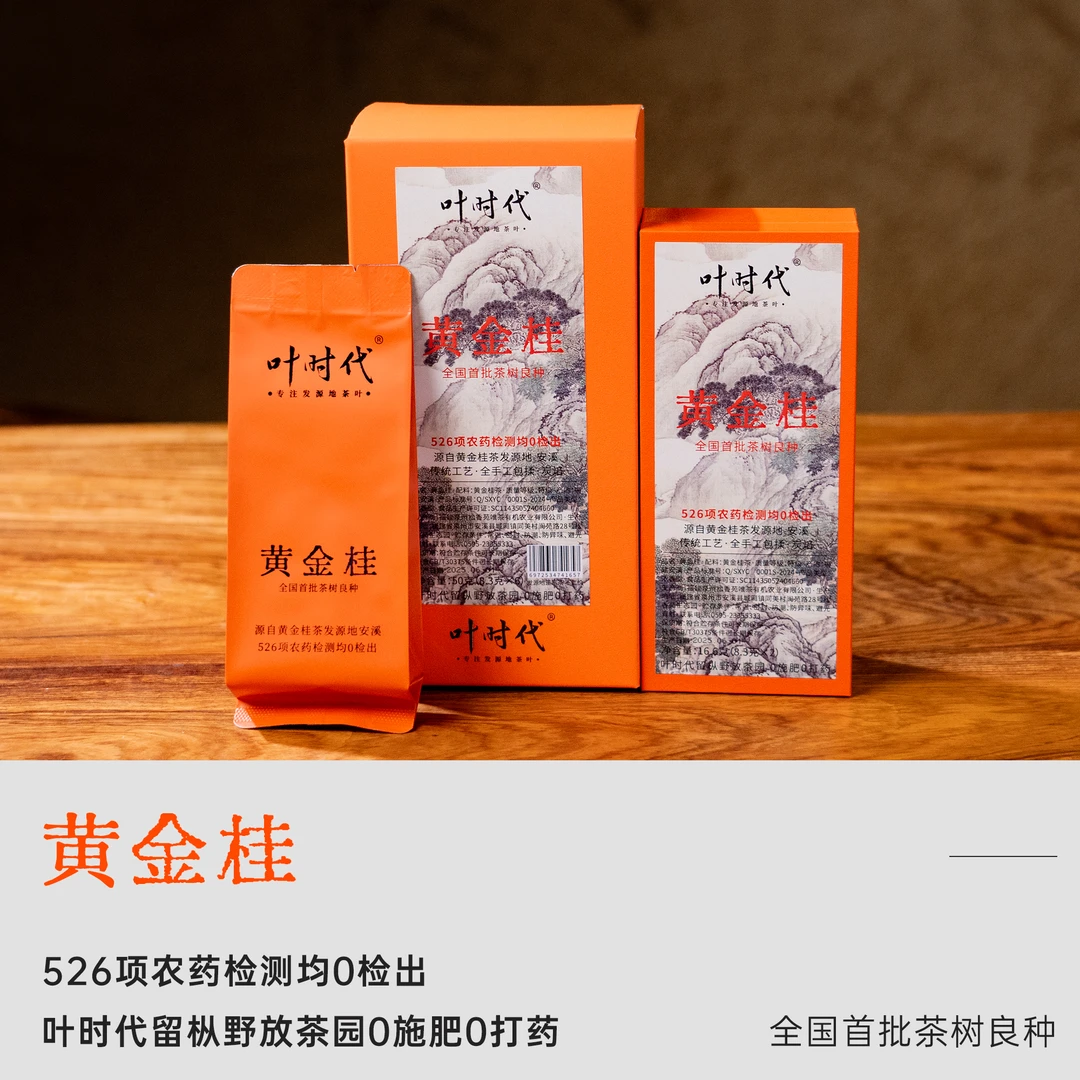 叶时代黄金桂/留枞野放/2025春/首批茶树良种/乌龙茶/全手工包揉