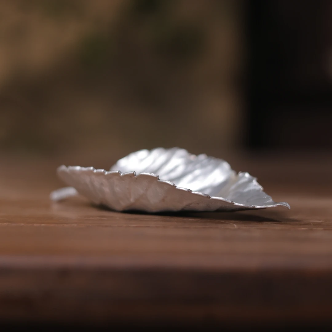 【喜器】树叶茶则,带虫子款（古篱S0179）