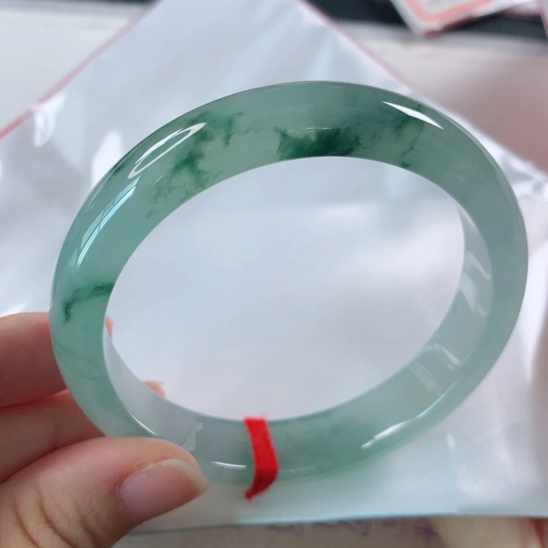 未镶嵌手镯翡翠冰种飘花 246