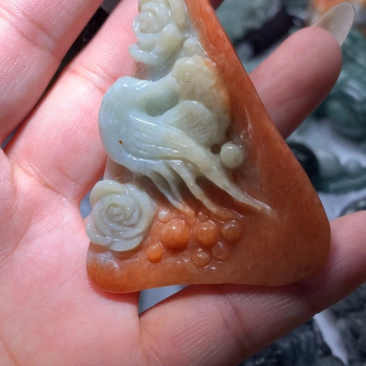 翡翠未镶嵌颈饰保真天然A货翡翠