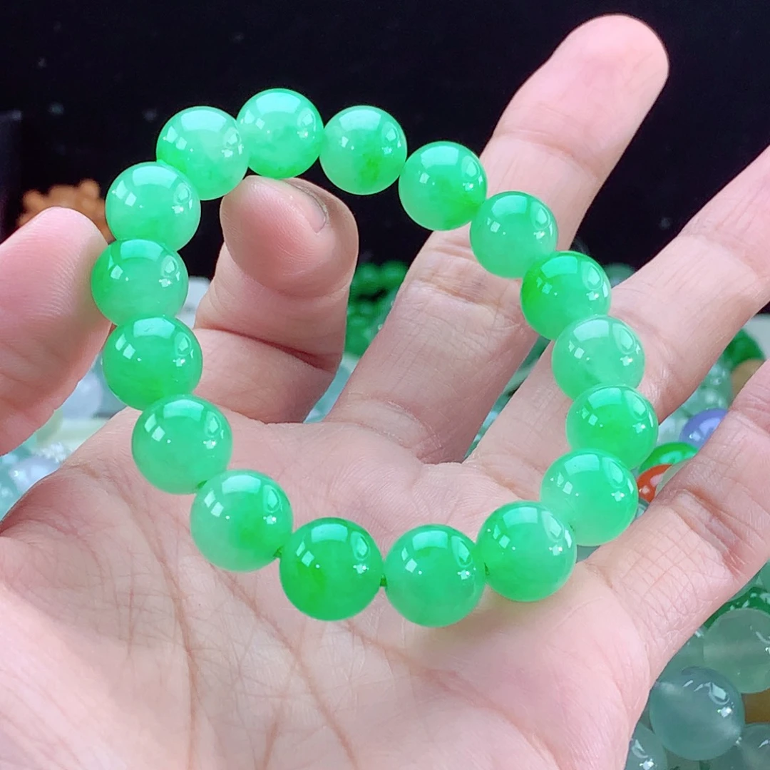 翡翠手链未镶嵌卡11+