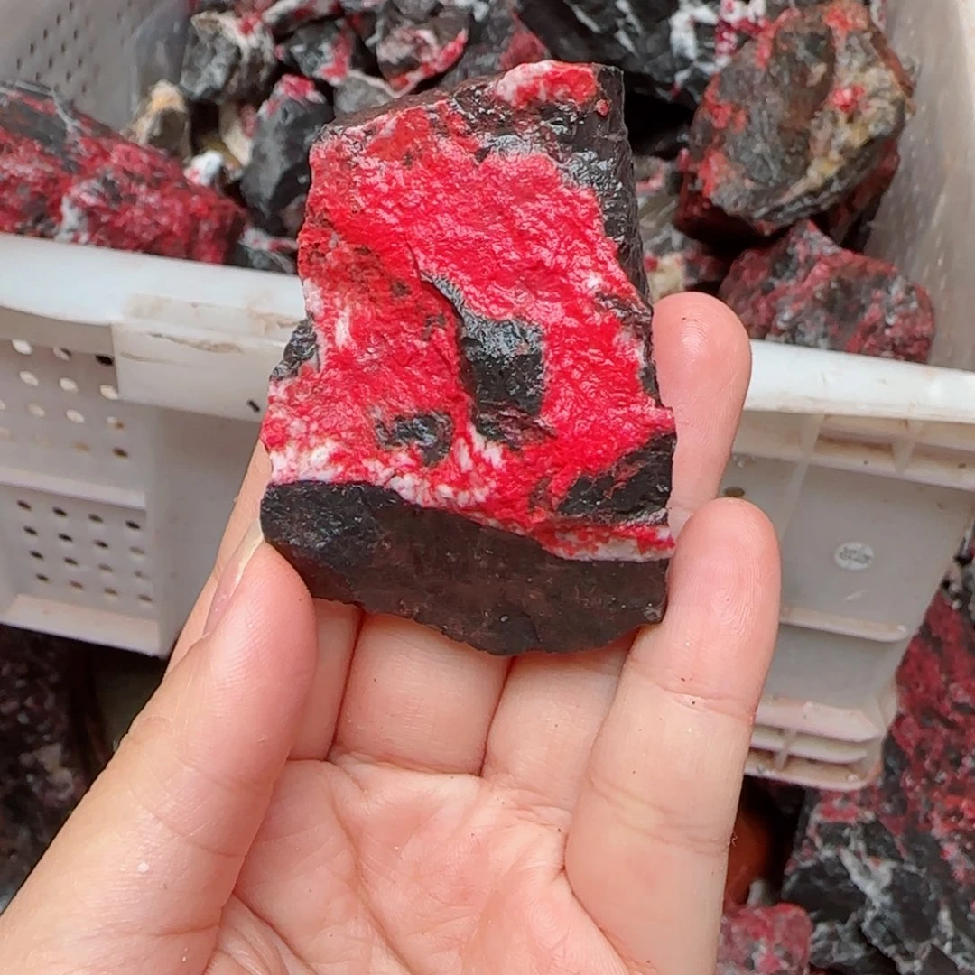 天然辰砂朱砂毛石头13