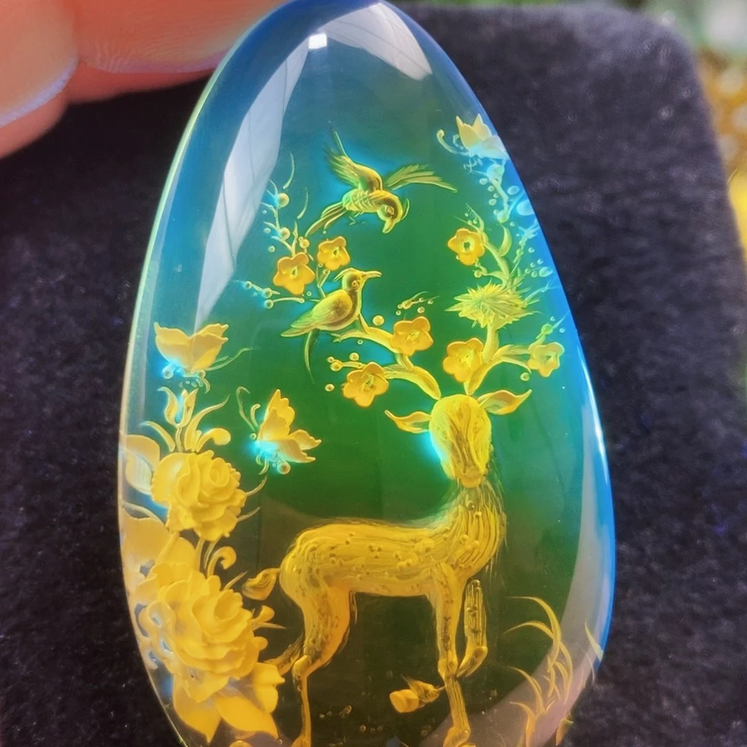 【闪购商品】蓝珀吊坠(不含链)未镶嵌