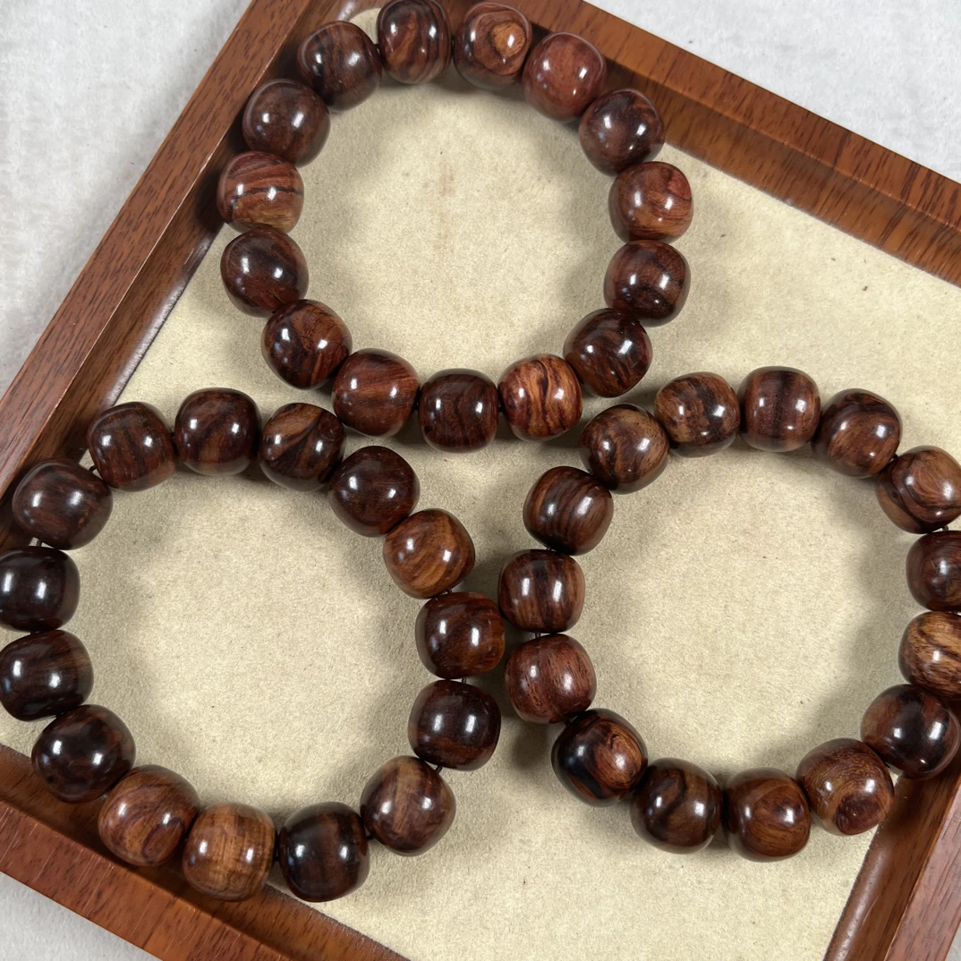 正宗海南黄花梨 14*15老型桶珠 手串（多样性发一）