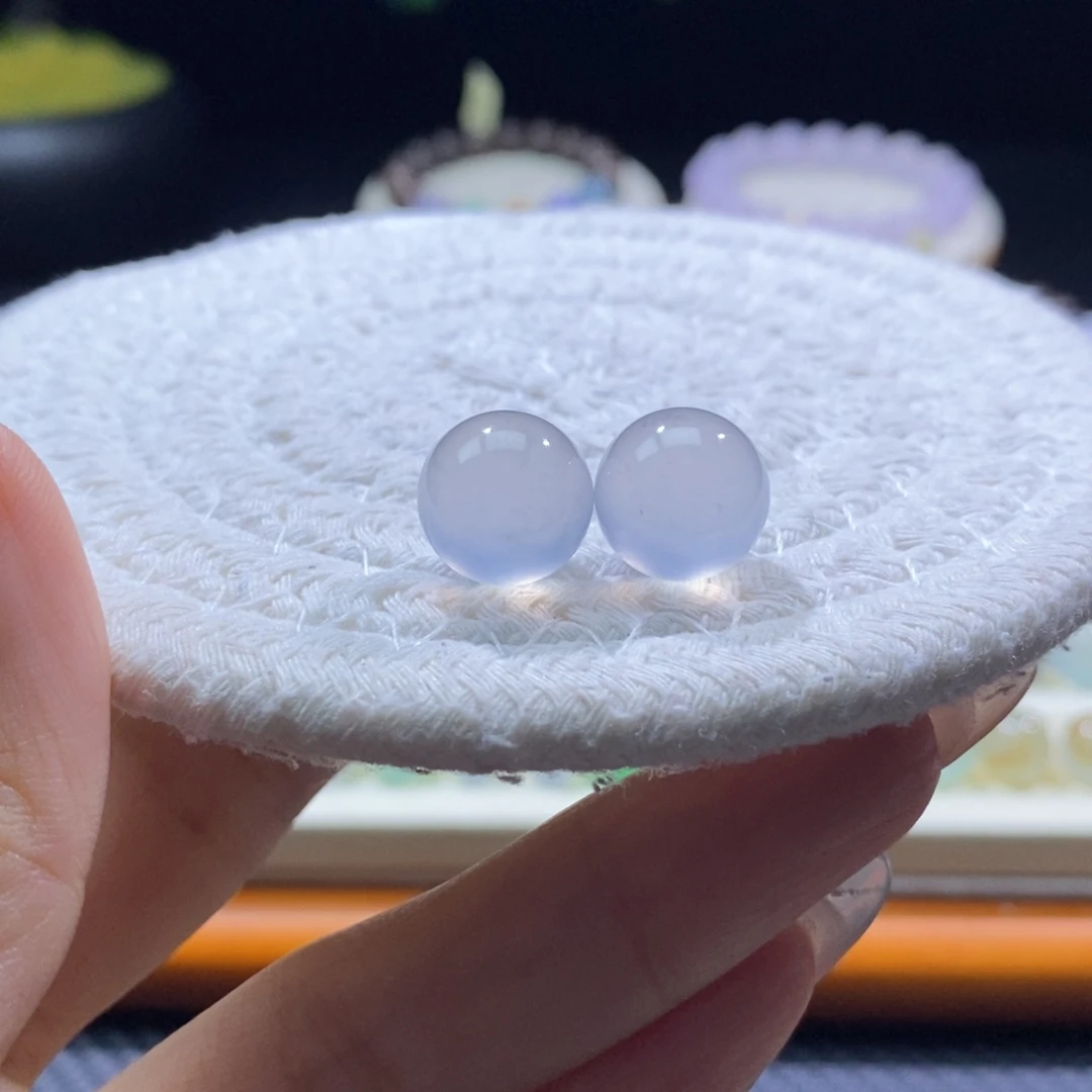 翡翠未镶嵌颈饰翡翠高冰茅台白圆珠12+mm多样性发一