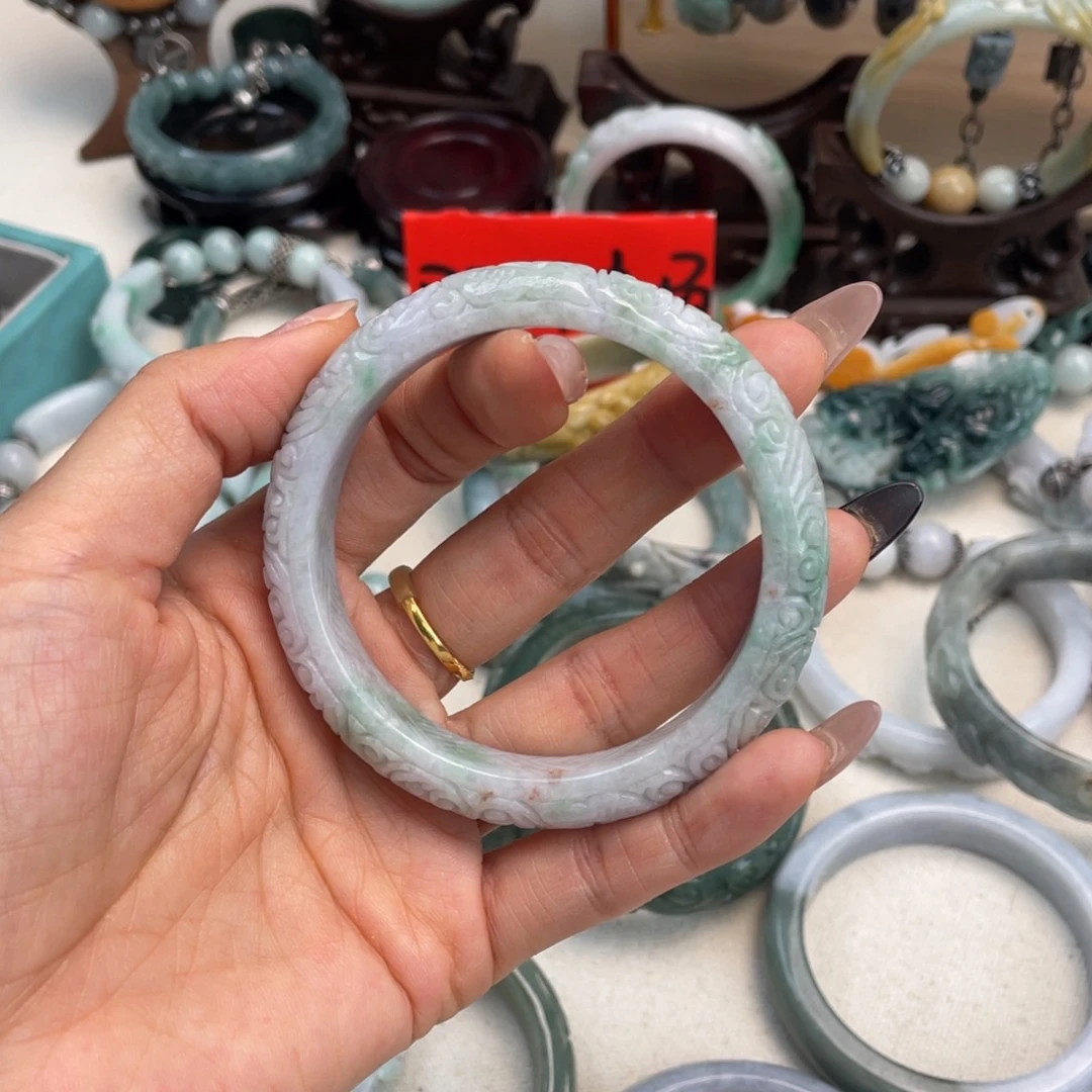 翡翠未镶嵌手链手镯