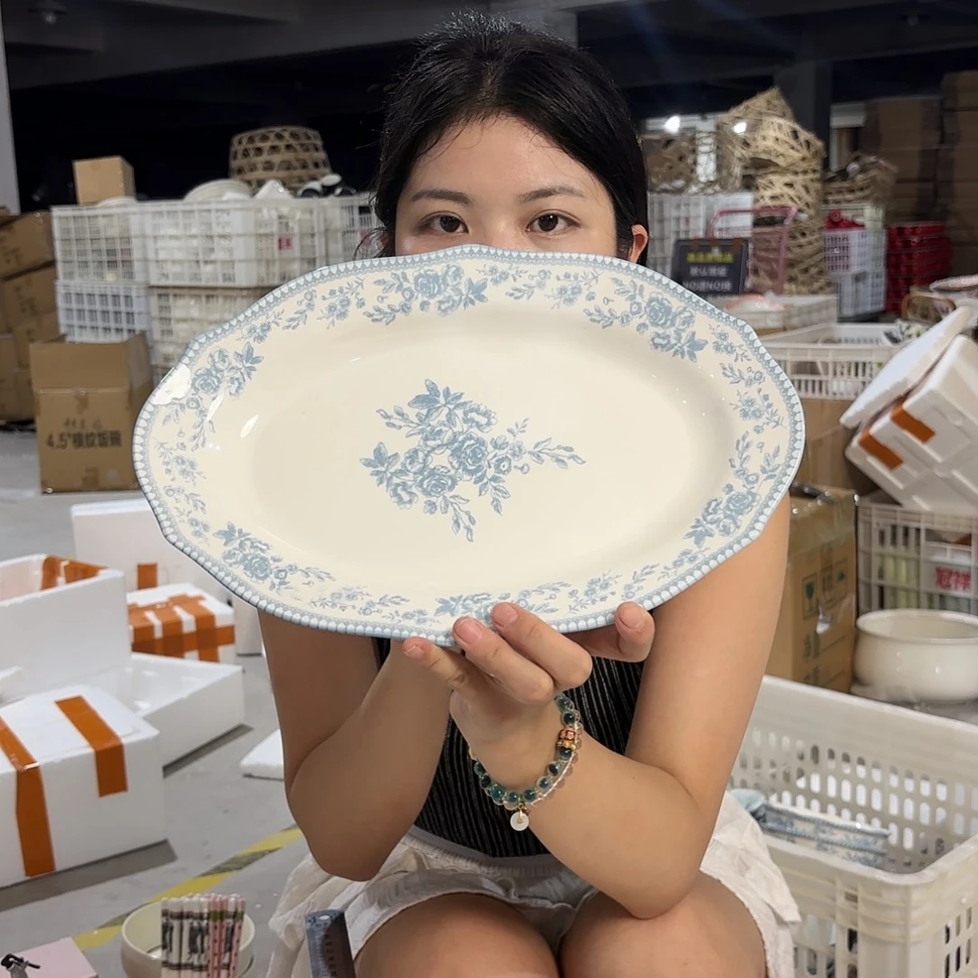 瓷微瑕陶瓷餐具釉下彩