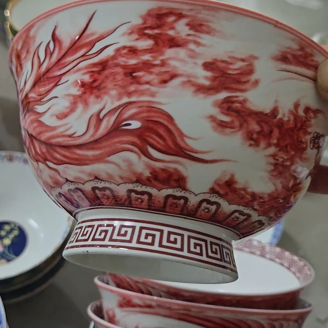 碗城****锅微瑕珐琅彩6寸1个面碗66666