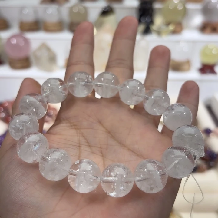 未镶嵌手链水晶白幽灵
