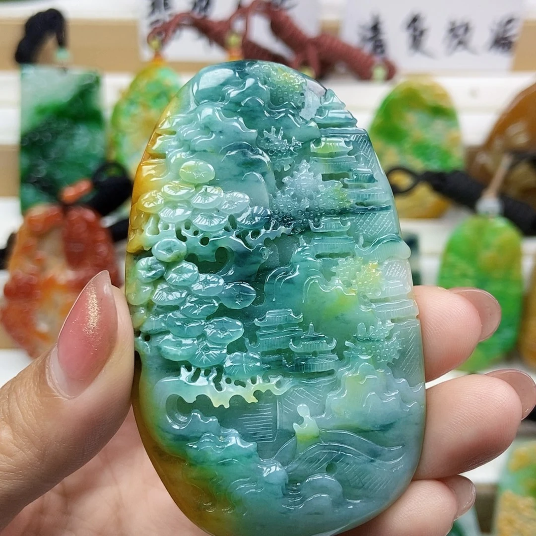翡翠未镶嵌颈饰天然翡翠Ａ货