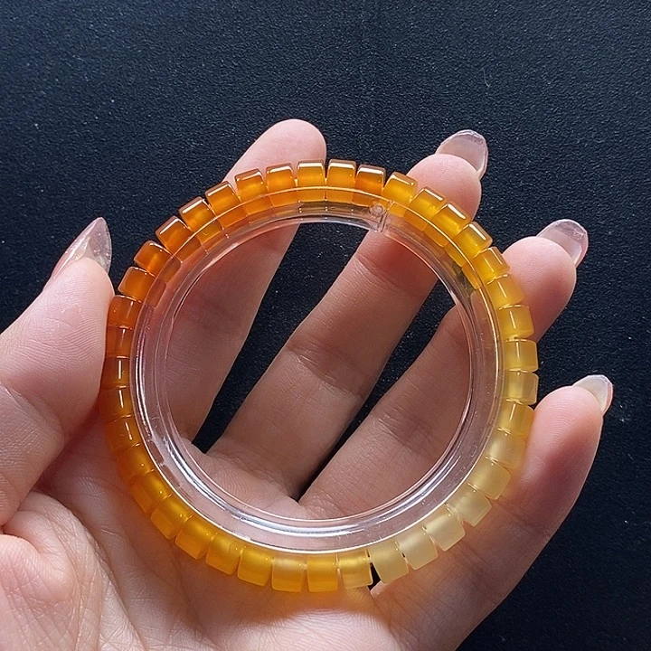 玛瑙/玉髓未镶嵌手链渐变