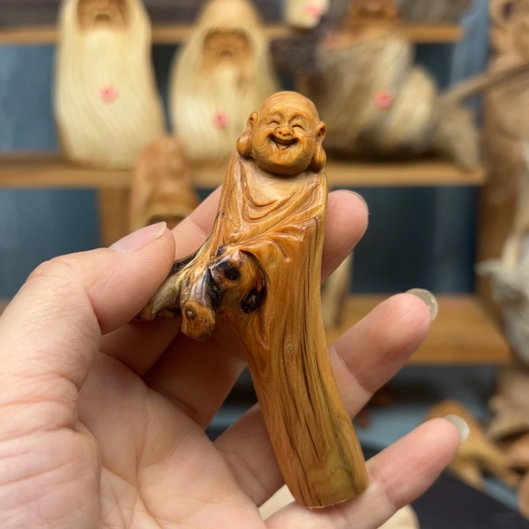 木崖柏木摆件手把件，